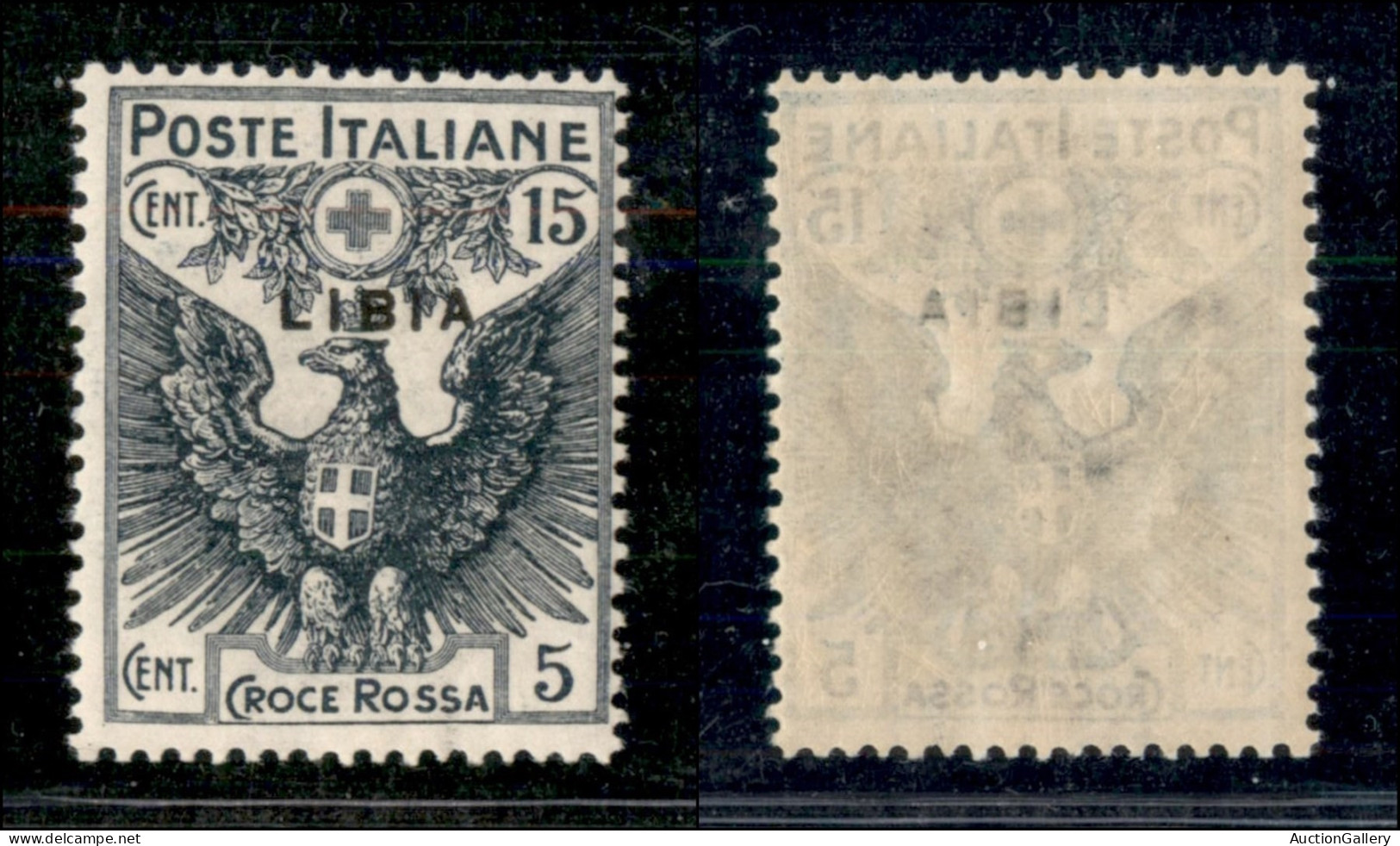 Colonie - Libia - 1915 - 15 + 5 Croce Rossa (14) - Gomma Integra (175) - Otros & Sin Clasificación