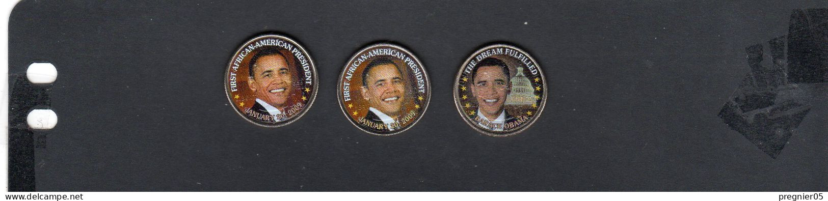 Baisse De Prix USA - Lot 3 Pièces Colorisées Série Les Présidents D+P/P  1/4 $ 2008 - 2007-…: Presidents