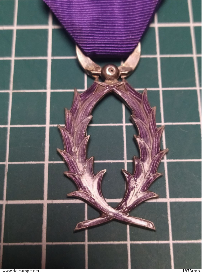 BELLE MÉDAILLE EMAILLEE OFFICIER DES PALMES ACADEMIQUES - Frankrijk