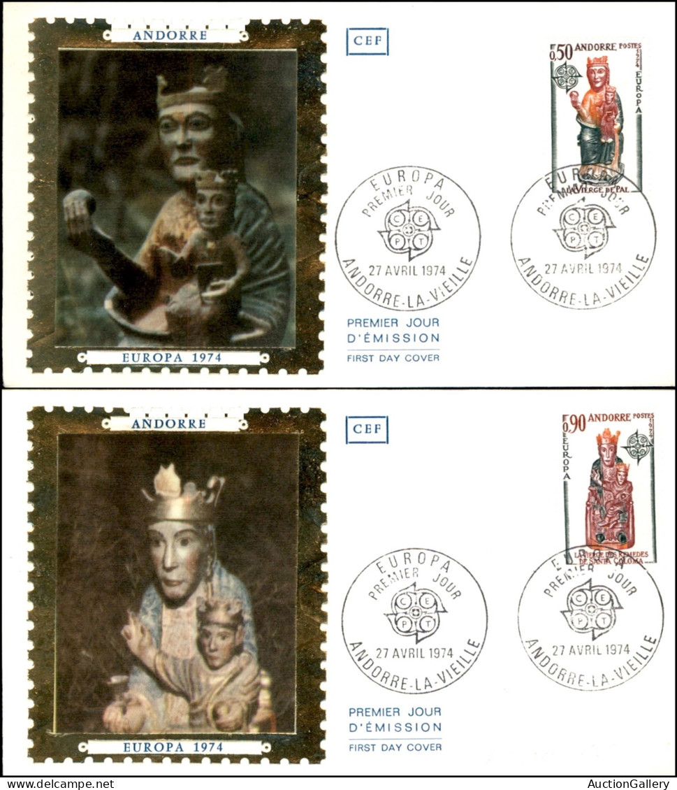 EUROPA - ANDORRA FRANCESE - Europa Cept (258/259) - Serie Completa - 2 FDC - Otros & Sin Clasificación