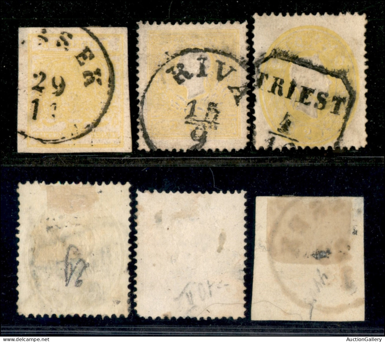 EUROPA - AUSTRIA - 1850 - 1 Kreuzer (1y) + 2 Kreuzer (10 II) + 2 Kreuzer (18) Usati - Punti Chiari - Da Esaminare - Other & Unclassified