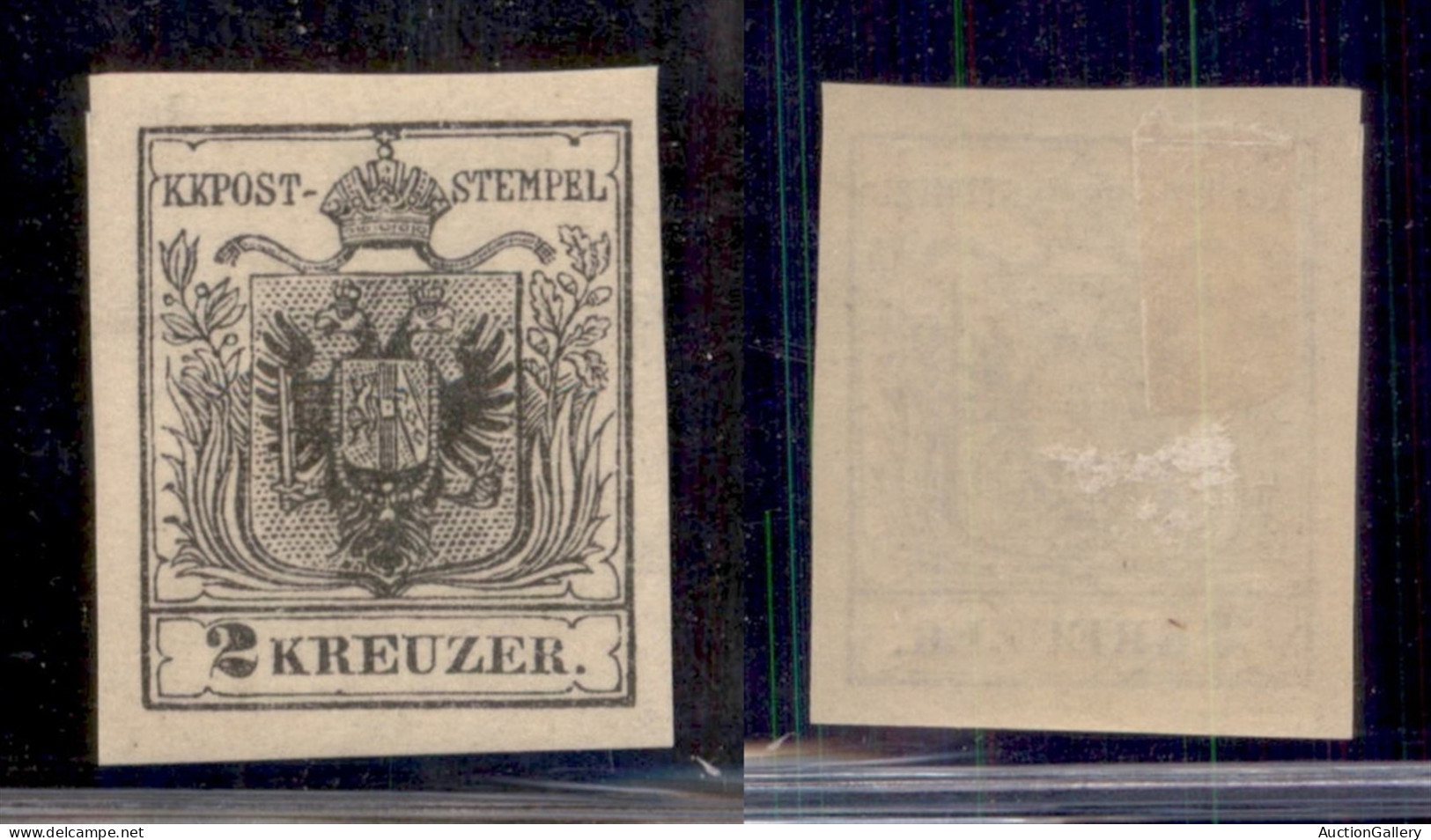 EUROPA - AUSTRIA - 1850 - Ristampe - 2 Kreuzer (2) - Gomma Originale - Andere & Zonder Classificatie