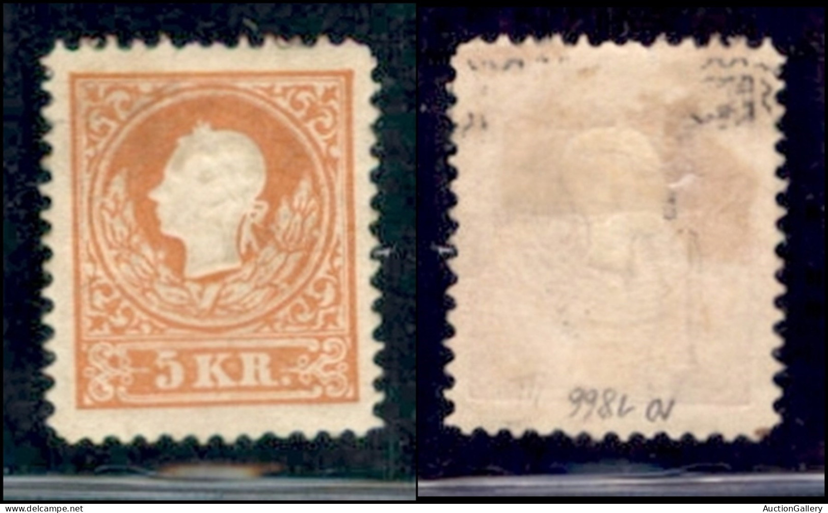 EUROPA - AUSTRIA - 1866 - Ristampe - 5 Kreuzer (13/II) - Gomma Originale - Altri & Non Classificati