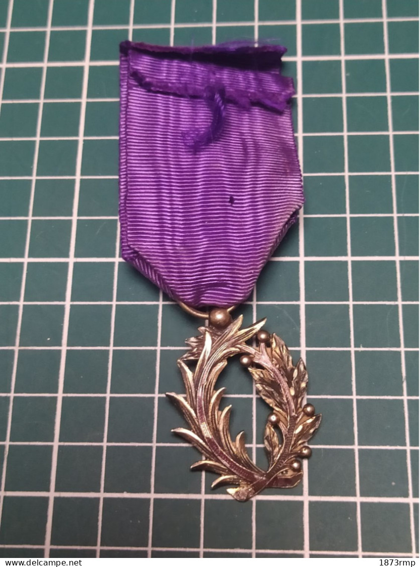 MÉDAILLE EMAILLEE OFFICIER DES PALMES ACADEMIQUES - France