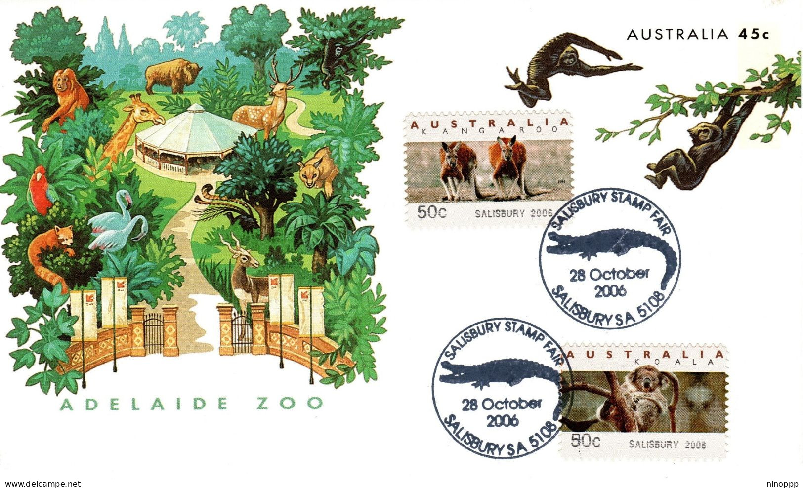 Australia 2006 Salisbury Stamp Fair,Salisbury  Postmark, Souvenir Cover - Marcophilie