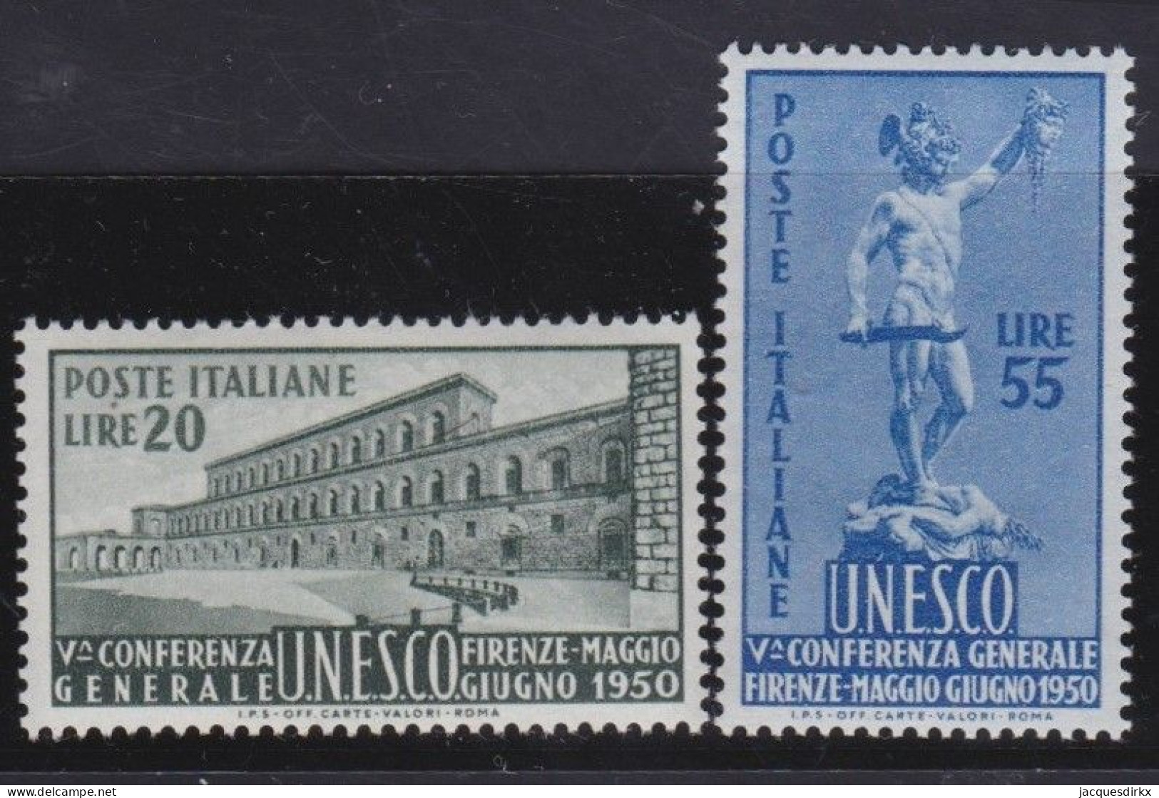 Italy   .  Y&T   .     556/557   (2 Scans)       .    **         .    MNH - 1946-60: Mint/hinged