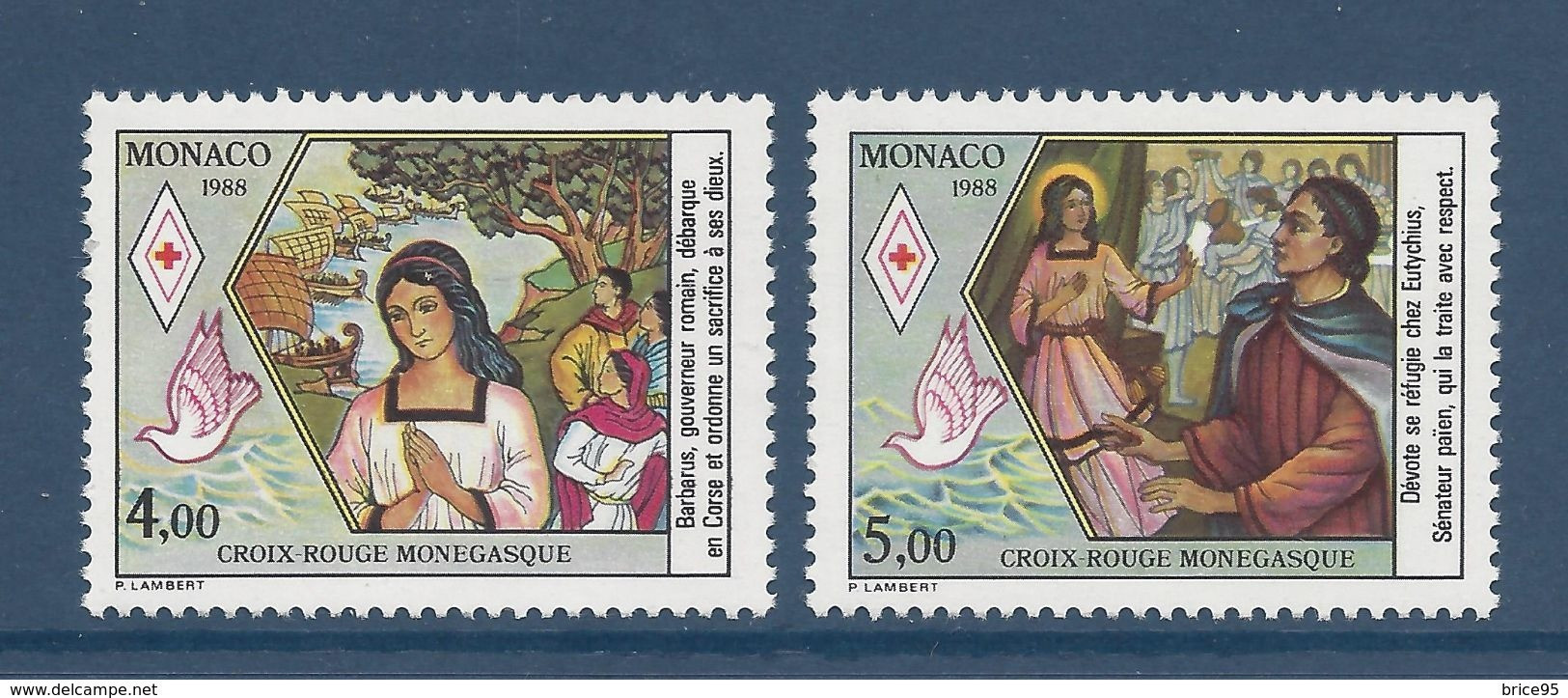 Monaco - YT N° 1649 Et 1650 ** - Neuf Sans Charnière - 1988 - Unused Stamps