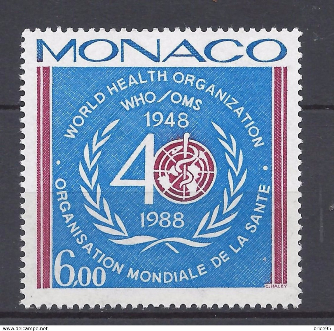 Monaco - YT N° 1636 ** - Neuf Sans Charnière - 1988 - Ungebraucht