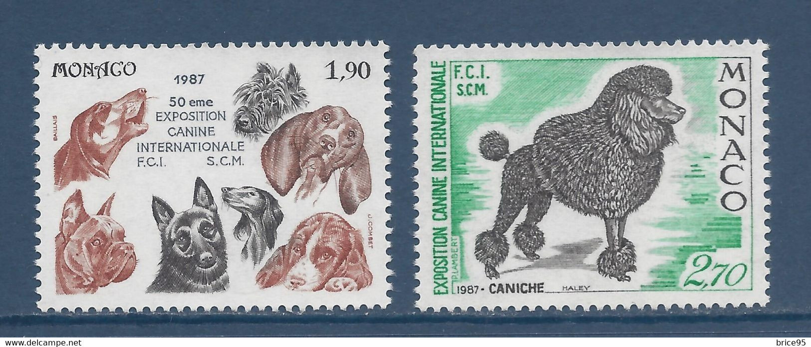 Monaco - YT N° 1575 Et 1576 ** - Neuf Sans Charnière - 1987 - Unused Stamps