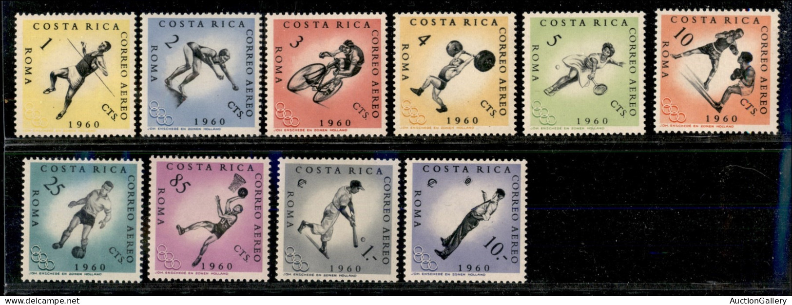 OLTREMARE - COSTA RICA - 1960 - Olimpiadi Roma (570/579 + Block 580 A + B) - Serie Completa + Foglietto Dentellato + Non - Autres & Non Classés