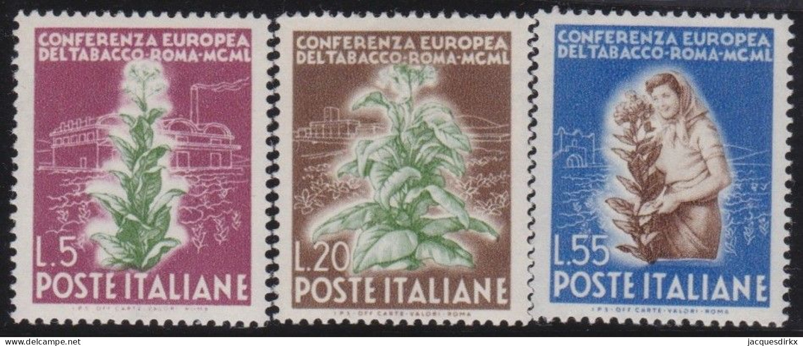 Italy   .  Y&T   .     567/569   (2 Scans)       .    **         .    MNH - 1946-60: Nuevos