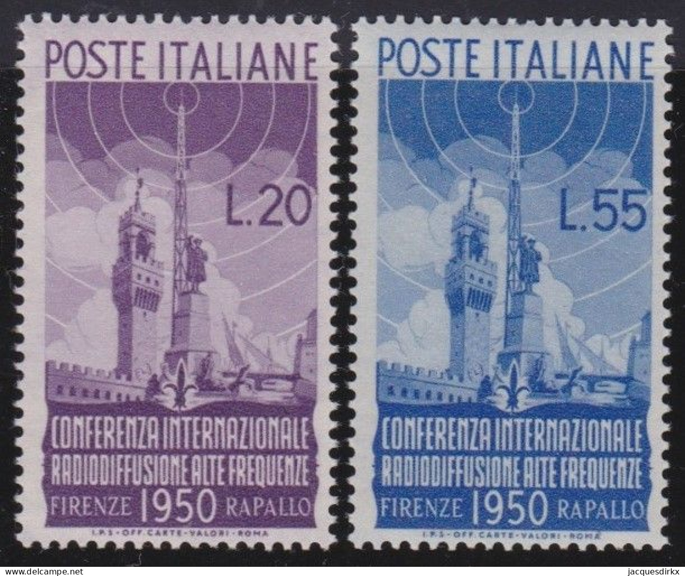 Italy   .  Y&T   .     561/562 (2 Scans)     .    **         .    MNH - 1946-60: Nuevos