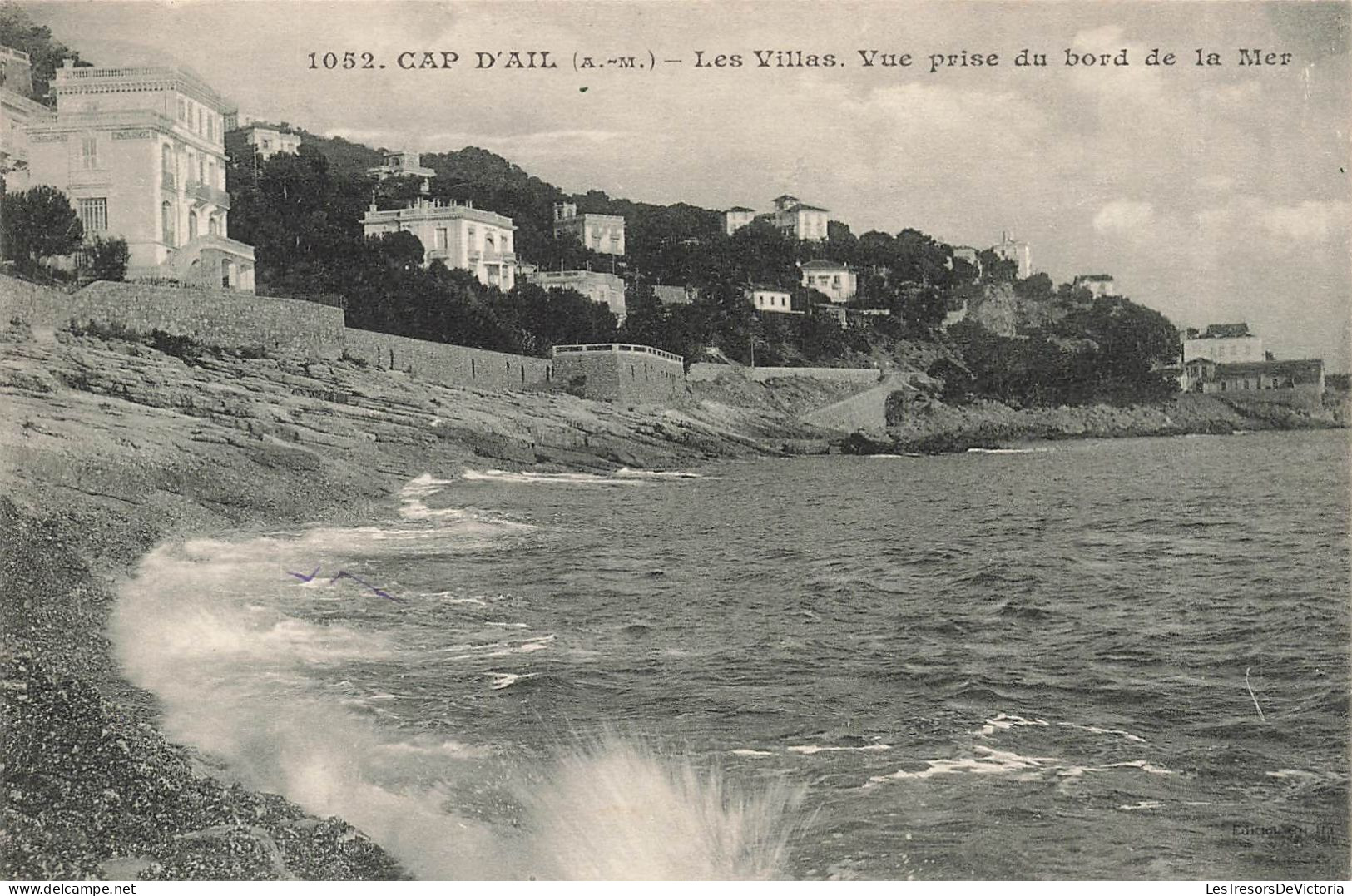 FRANCE - Cap D'Ail - Les Villas - Vue Prise Du Bord De La Mer - Carte Postale Ancienne - Cap-d'Ail