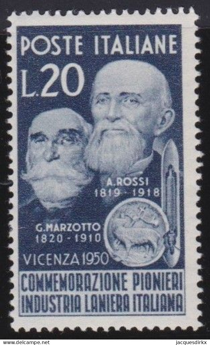 Italy   .  Y&T   .     566     .    **         .    MNH - 1946-60: Ungebraucht