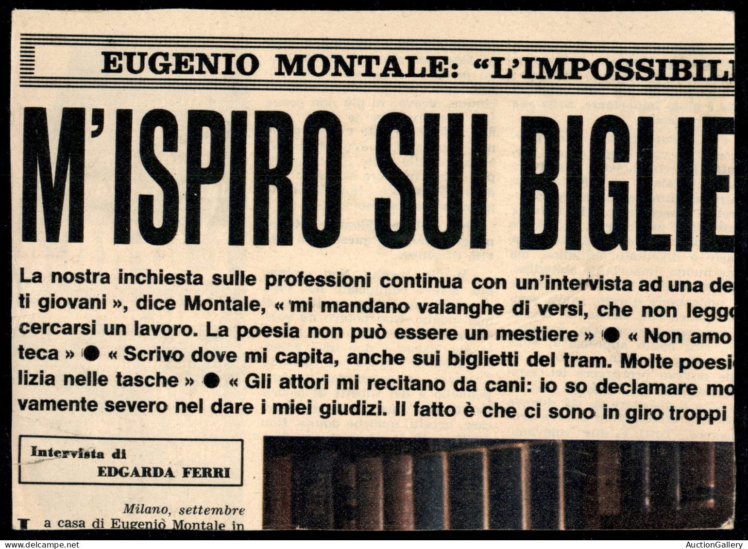 AUTOGRAFI - Montale Eugenio (poeta) - Autografo (F - 1) Su Cartolina Postale Del 1972 - Autres & Non Classés