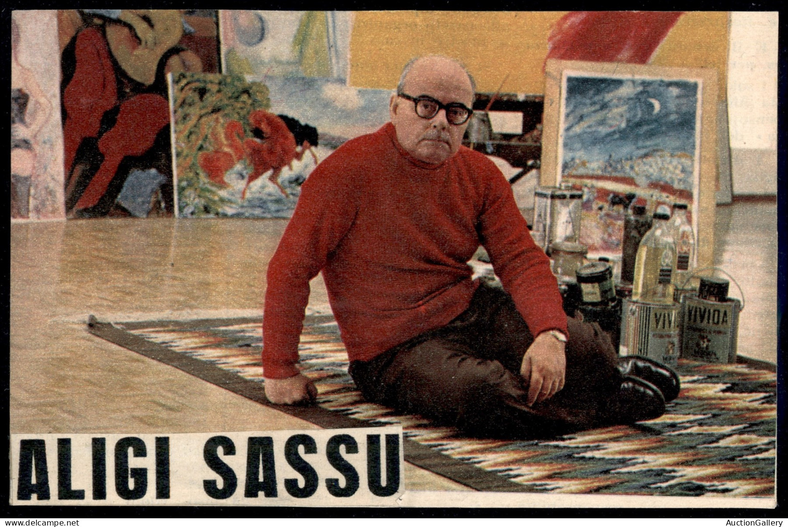 AUTOGRAFI - Sassu Aligi (pittore) - Autografo (F - C) Su Cartolina Del 1969 - Autres & Non Classés