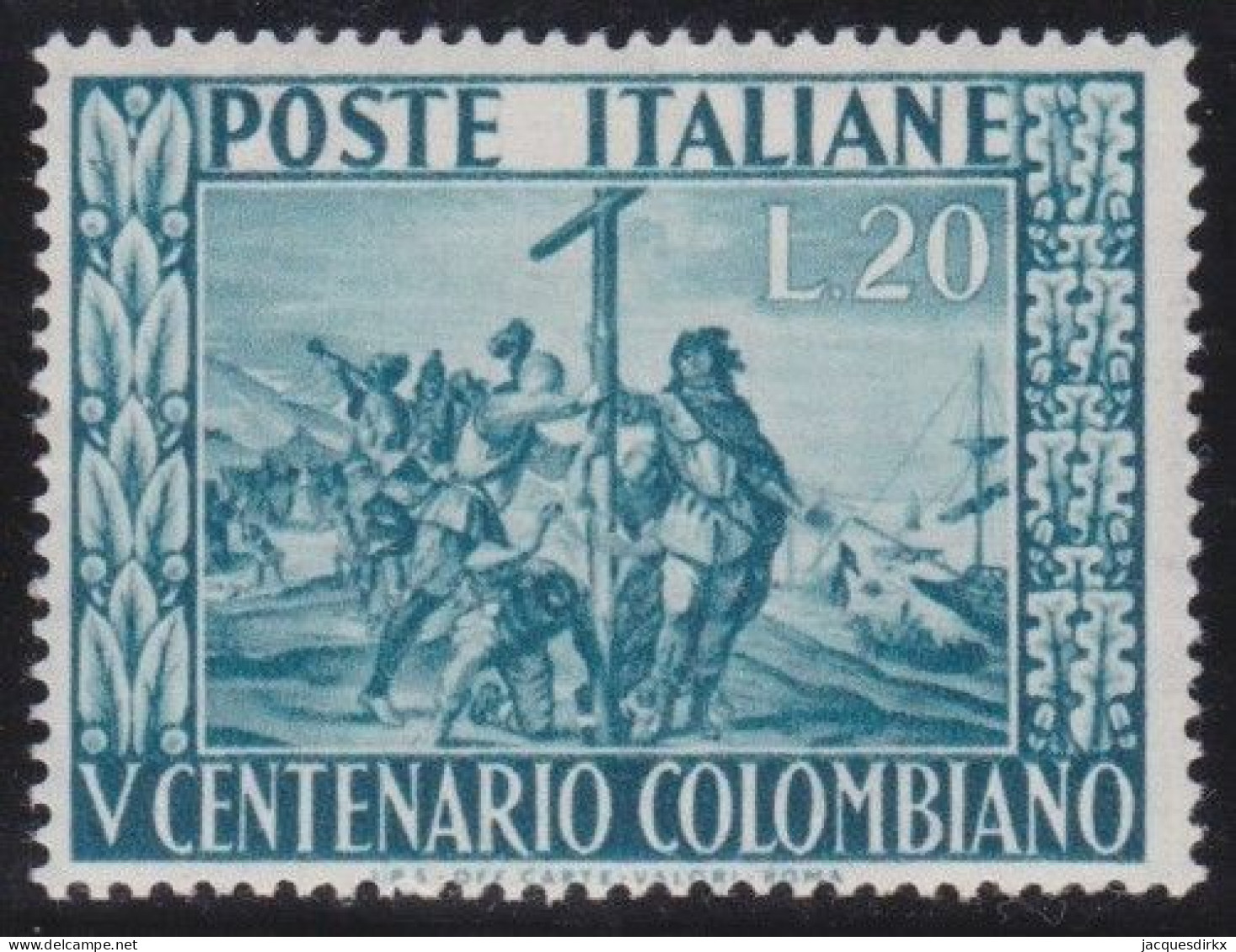 Italy   .  Y&T   .     597      .    **         .    MNH - 1946-60: Mint/hinged