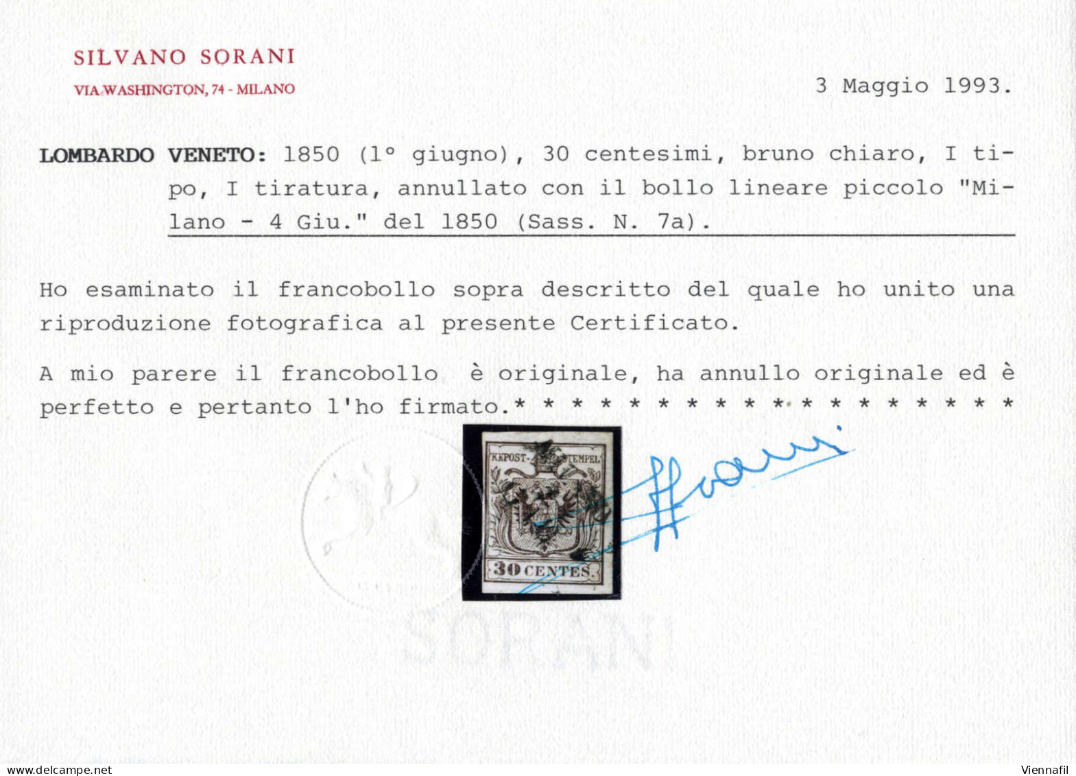 O/piece 1850, Lotto Di 22 Francobolli / Frammenti Da Milano Annullati Nei Primi Giorni D'uso Dal Secondo Al Ventitreesim - Lombardy-Venetia