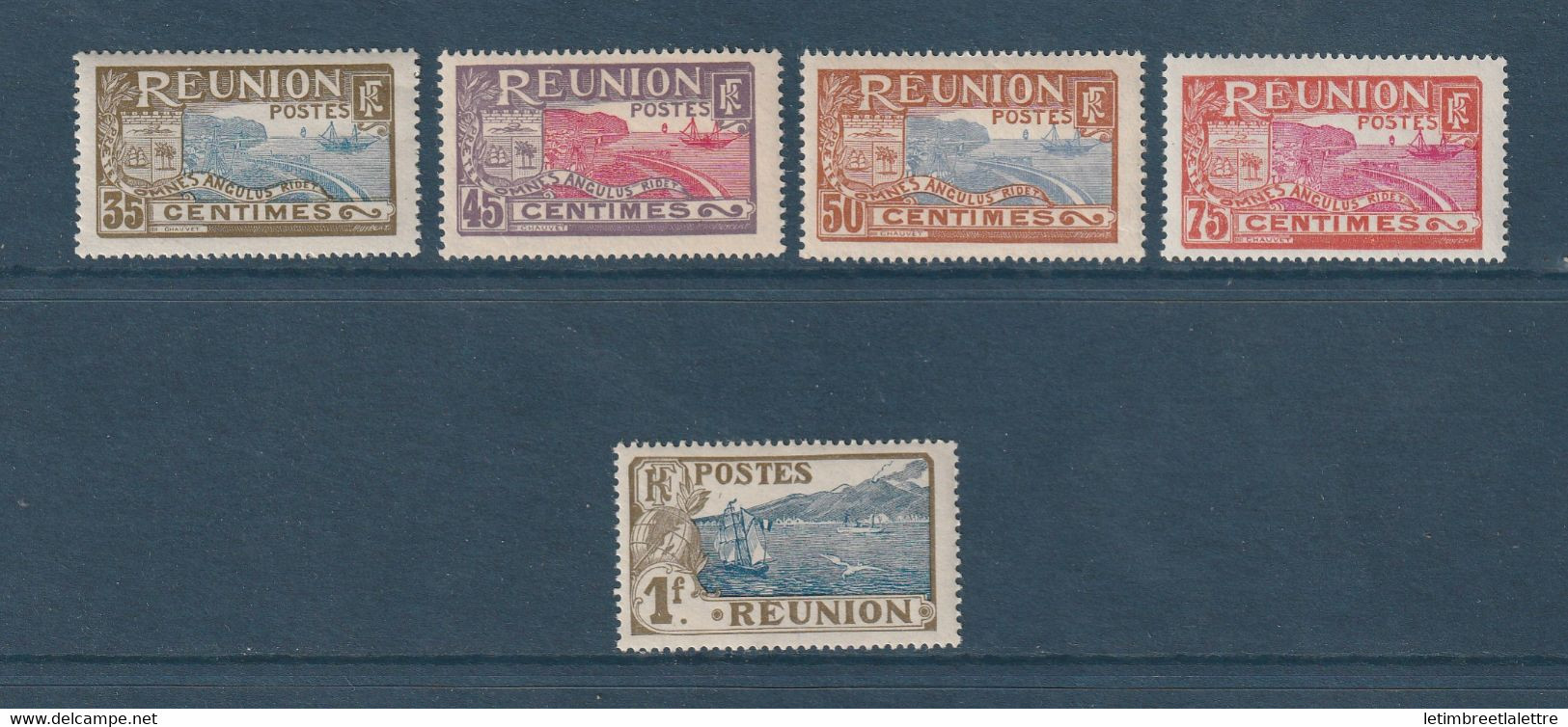 Réunion - YT N° 65 à 69 ** - Neuf Sans Charnière - 1907 1917 - Unused Stamps