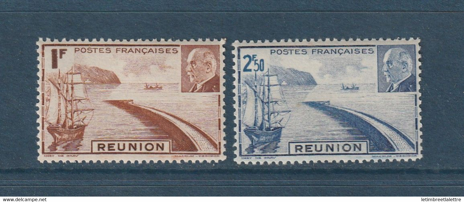 Réunion - YT N° 178 à 179 ** - Neuf Sans Charnière - 1941 - Ungebraucht