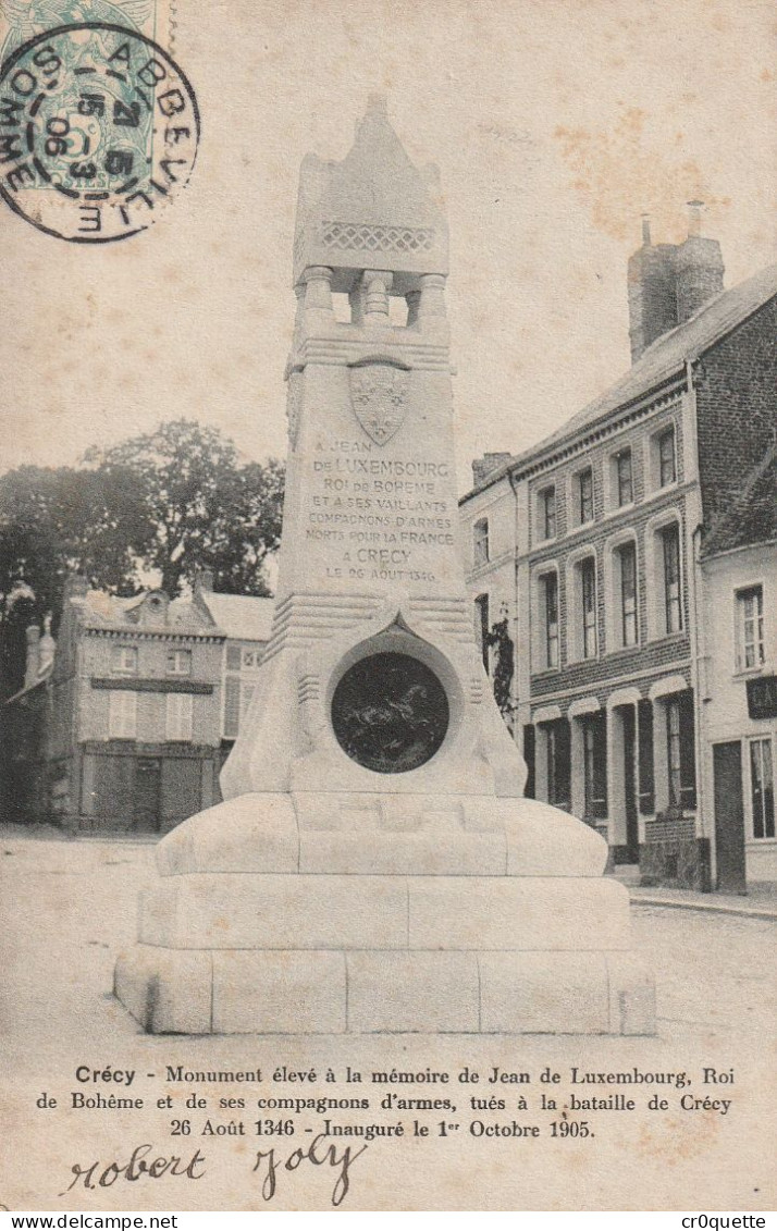 # 80150 CRECY EN PONTHIEU En 6 CARTES POSTALES ANCIENNES - Crecy En Ponthieu