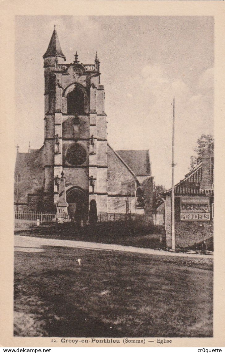 # 80150 CRECY EN PONTHIEU En 6 CARTES POSTALES ANCIENNES - Crecy En Ponthieu