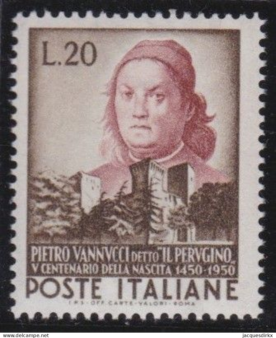 Italy   .  Y&T   .     604     .    **         .    MNH - 1946-60: Nuevos