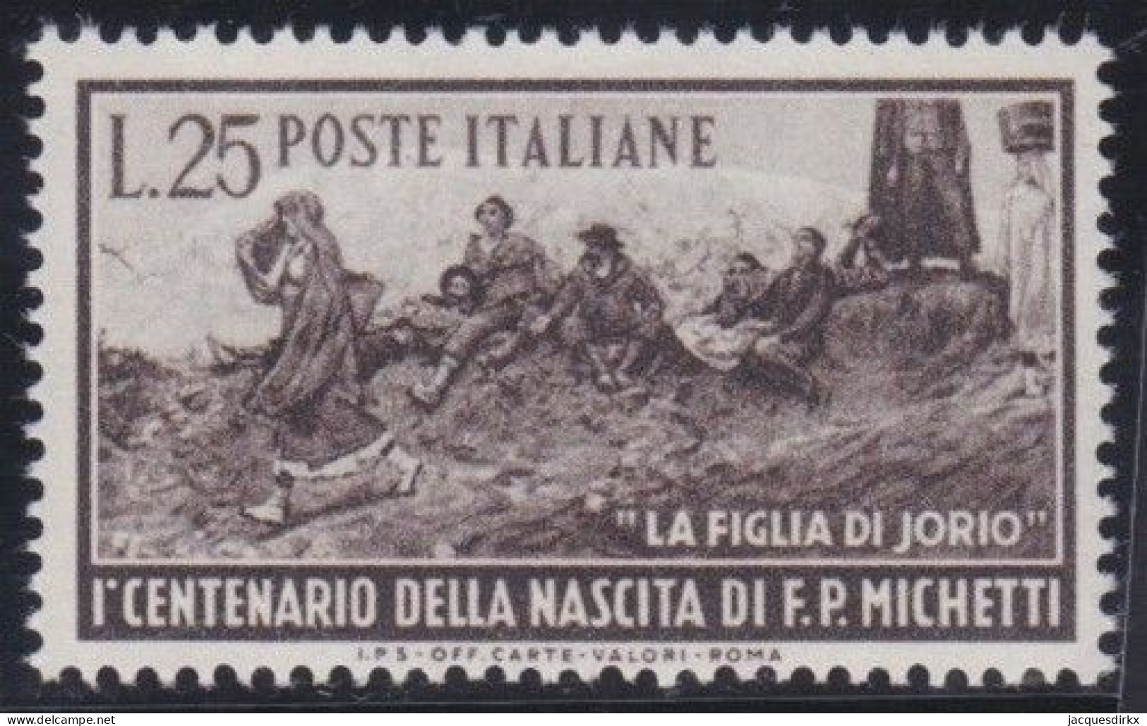 Italy   .  Y&T   .     609      .    **         .    MNH - 1946-60: Nieuw/plakker