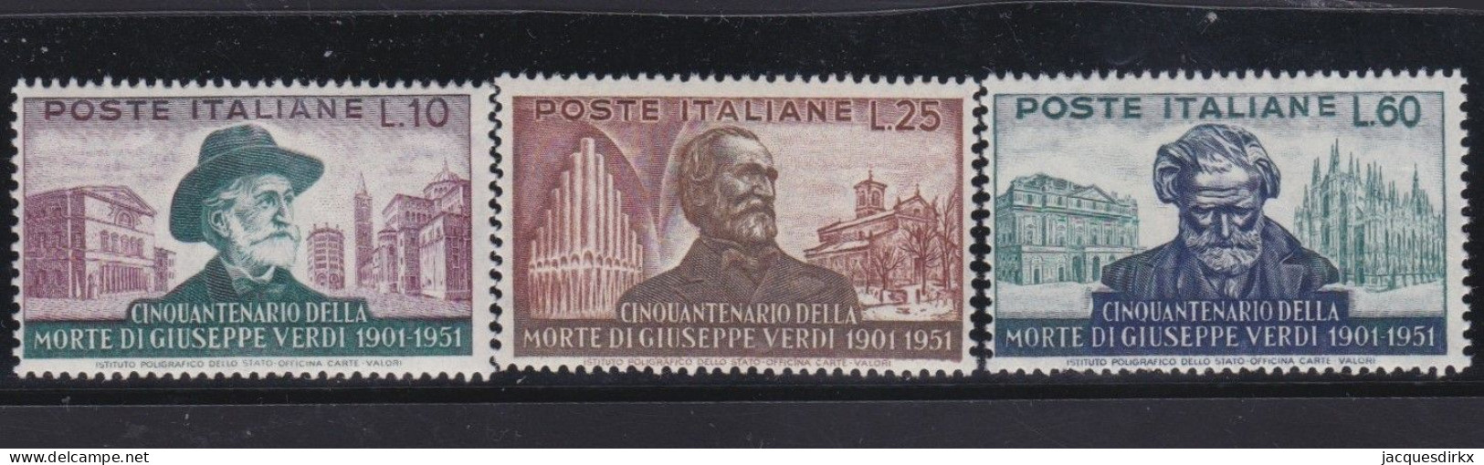 Italy   .  Y&T   .     615/617      .    **         .    MNH - 1946-60: Nuevos