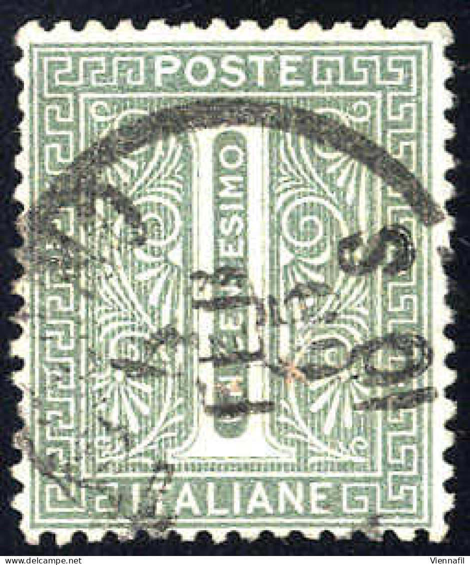 O 1863/65, Filigrana Lettere, 1 Cent. Tiratura Di Torino (S. 14ha / 900,-) - Other & Unclassified