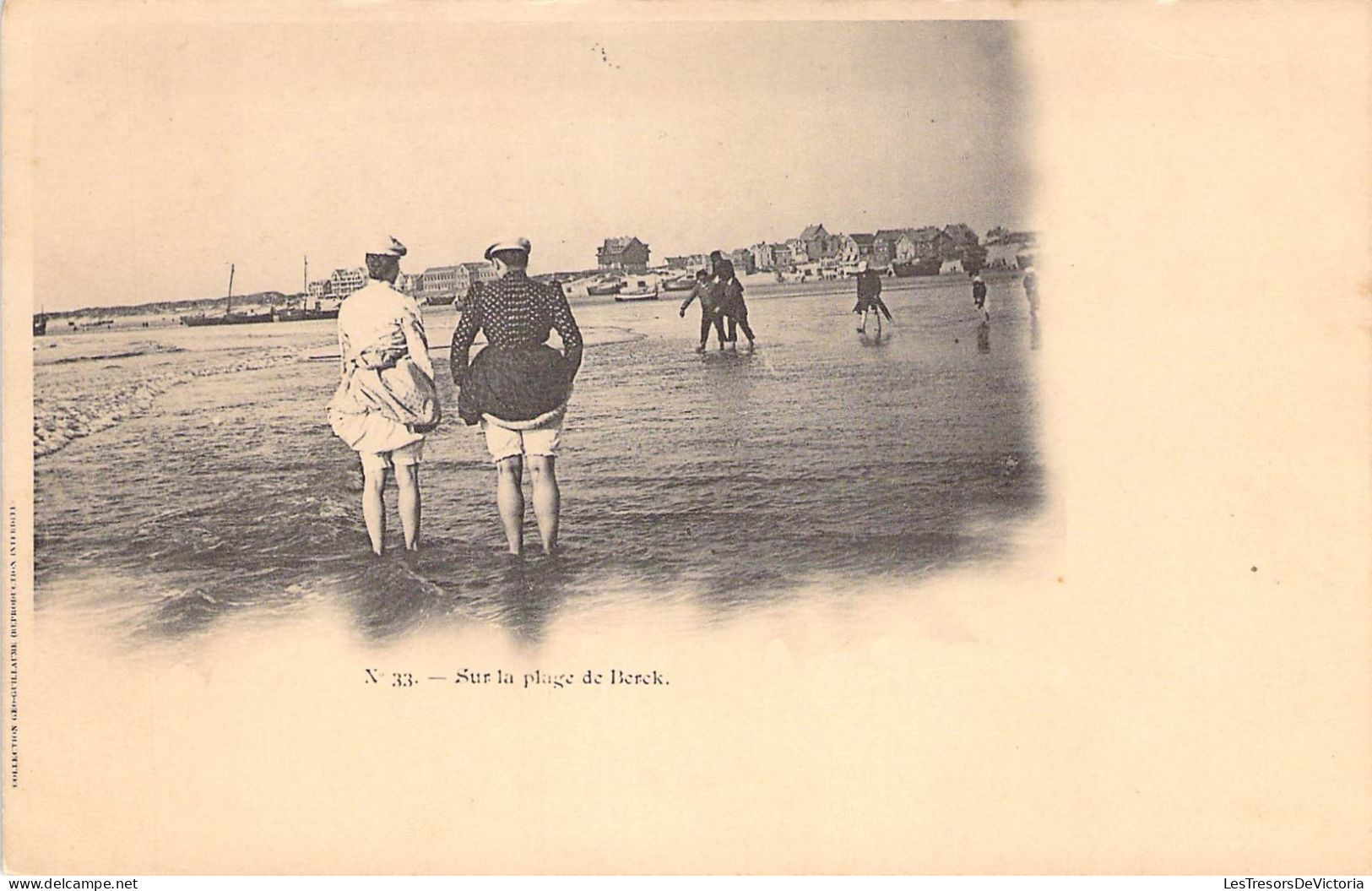 France - Sur La Plage De Berck - Précurseur - Animé - Carte Postale Ancienne - Berck