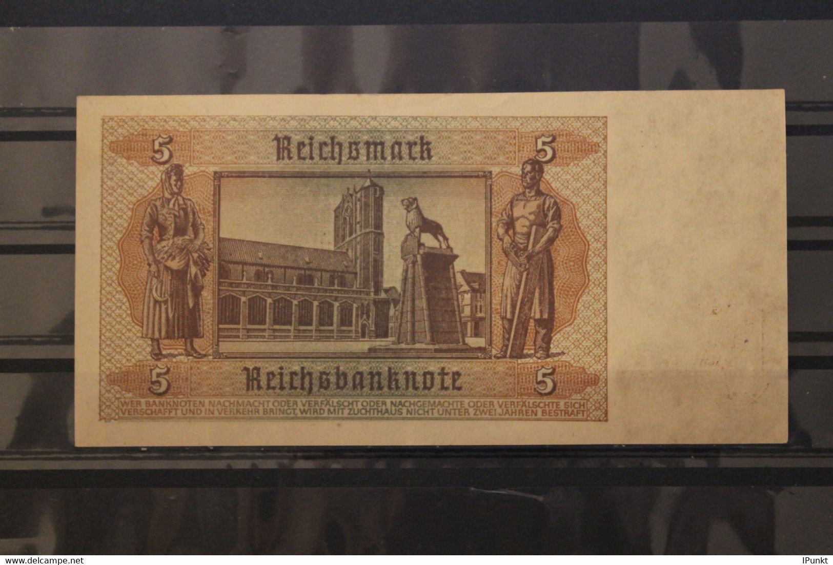 Drittes Reich 1942; 5 Reichsmark; Rosenberg-Nr. 179 B; Bankfrisch - 5 Reichsmark