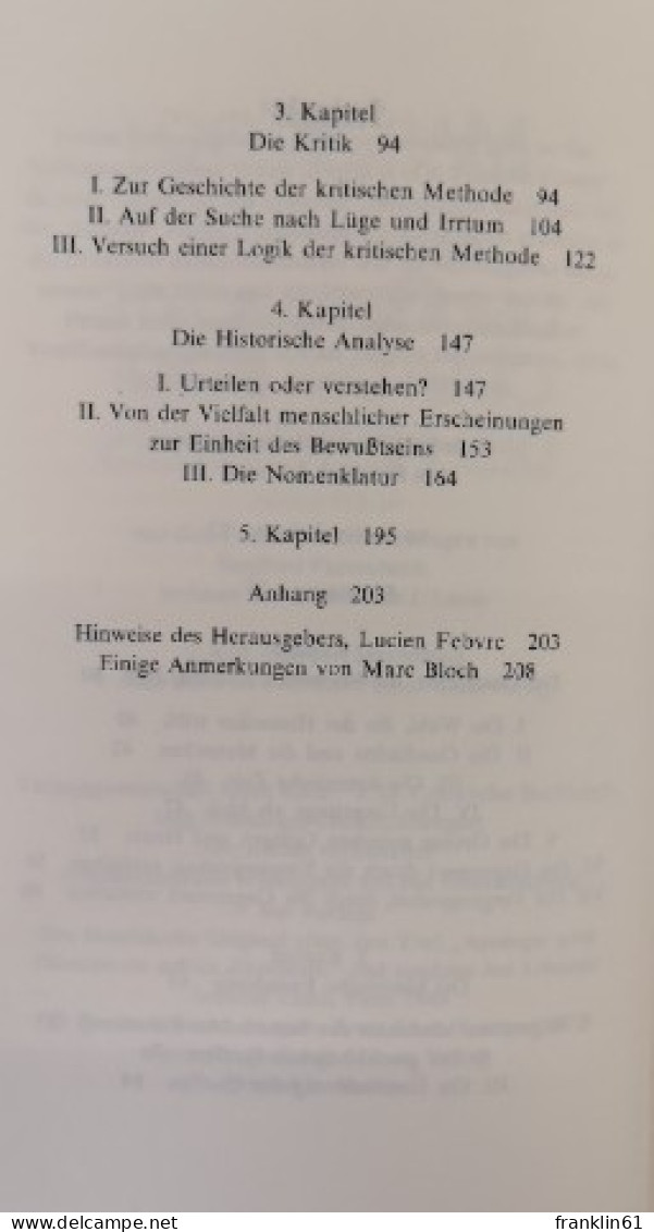Apologie Der Geschichte Oder Der Beruf Des Historikers. - 4. 1789-1914