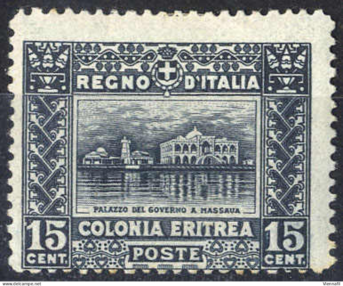 * 1910/14, Soggetti Africani, 15 Cent. Dent. 13¼, Minimo Assottigliamento Centrale (S. 36 - 780,-) - Eritrea