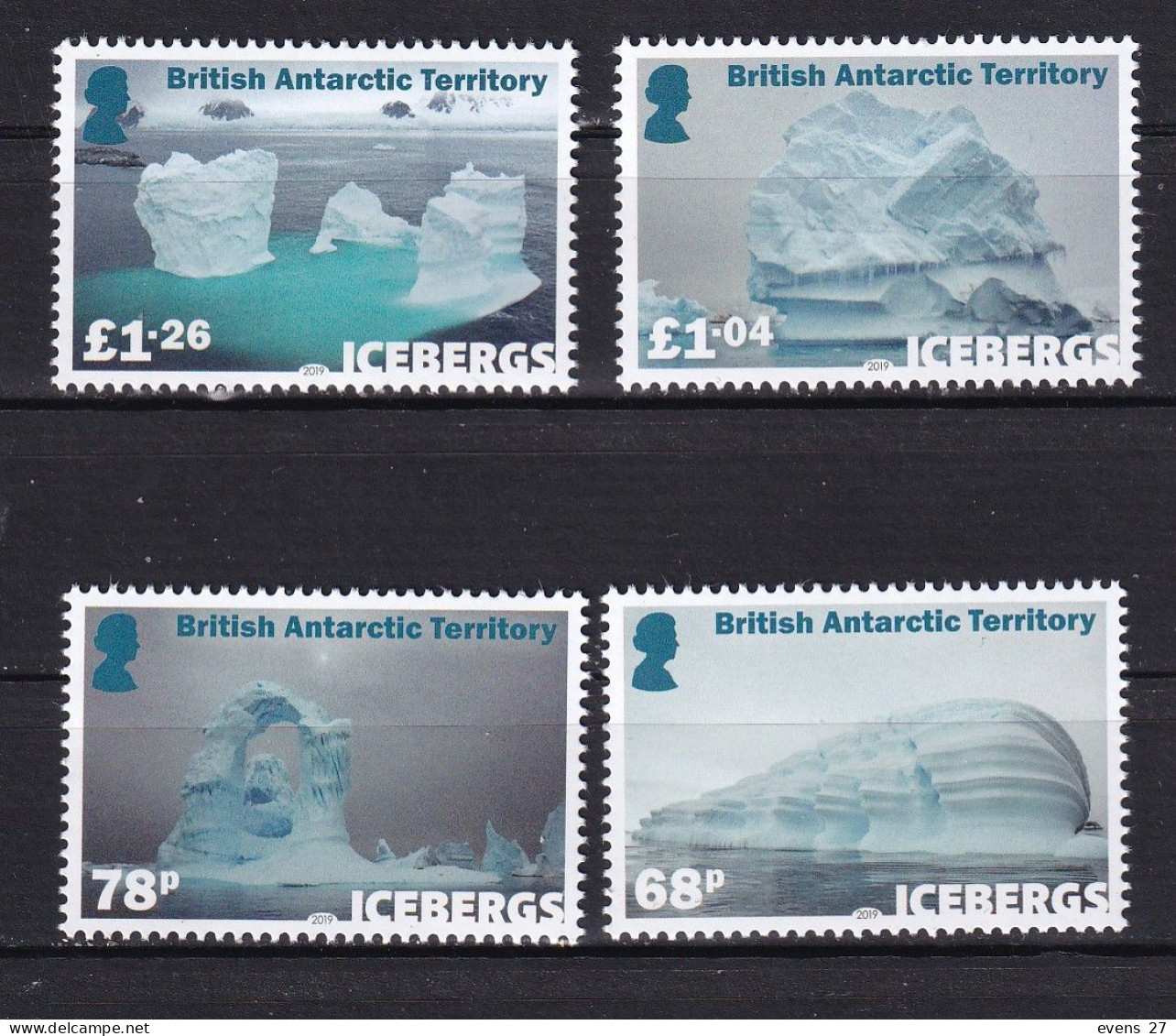 TRISTAN DA CUHA-2019-ICEBERGS-MNH, - Tristan Da Cunha