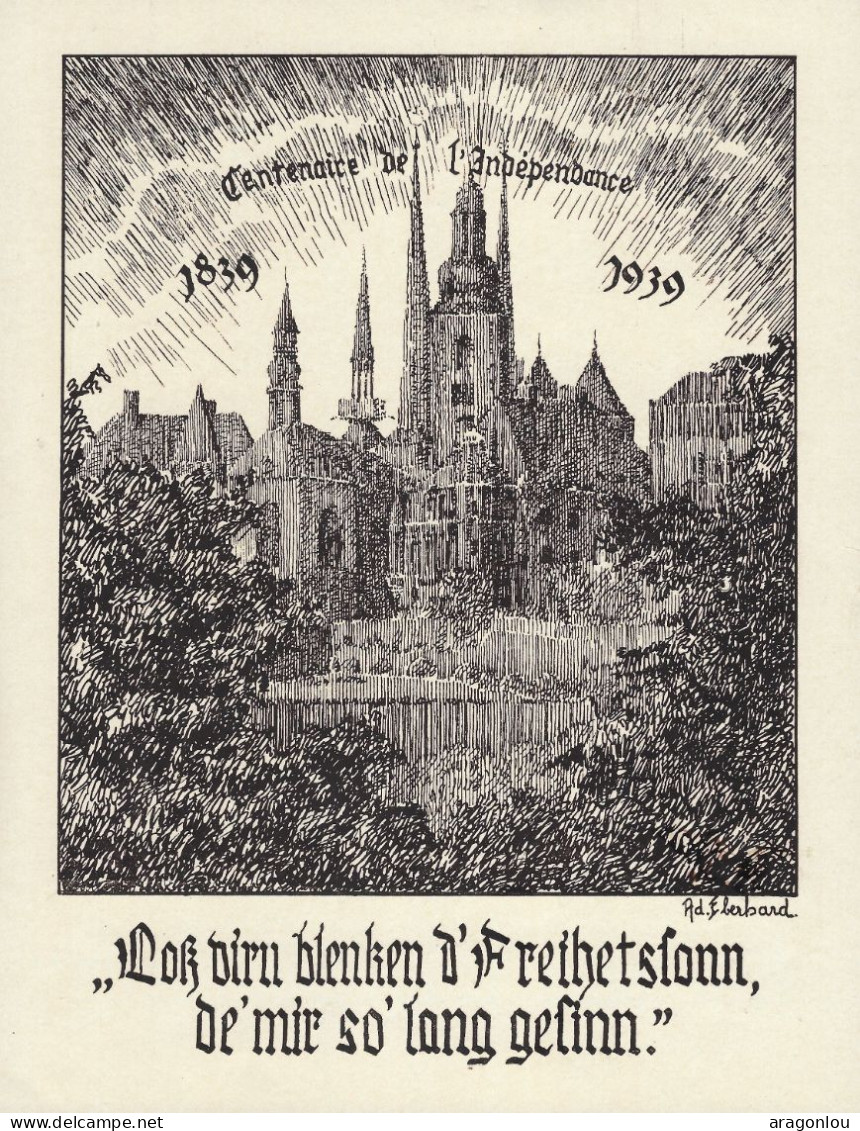 Luxembourg - Luxemburg - Salon Du Timbre   20 - 26 Décembre  1939 - Famille Grand-Ducale - Cliché E.Kutter - Storia Postale