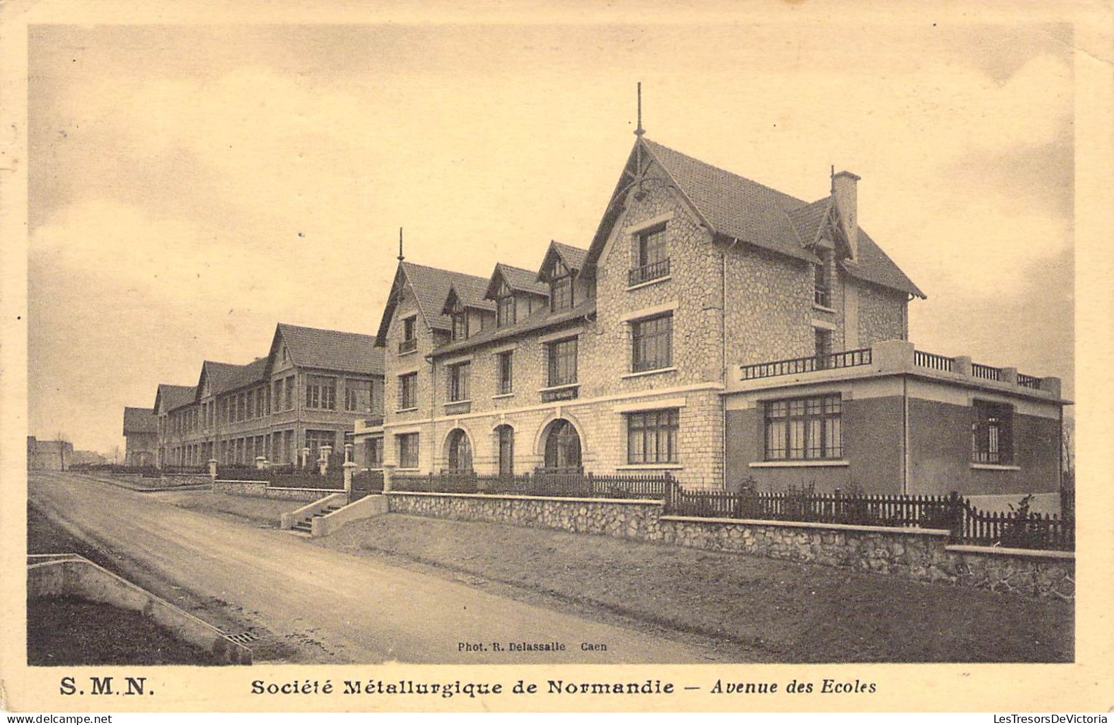 France - Caen - Société Métallurgique De Normandie - Avenue Des écoles - Carte Postale Ancienne - Caen