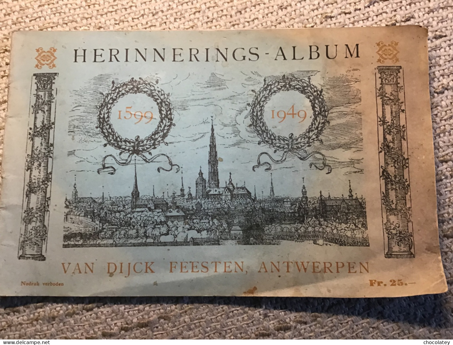 Antwerpen Van Dijck Feesten Boekje 1949 - Antique