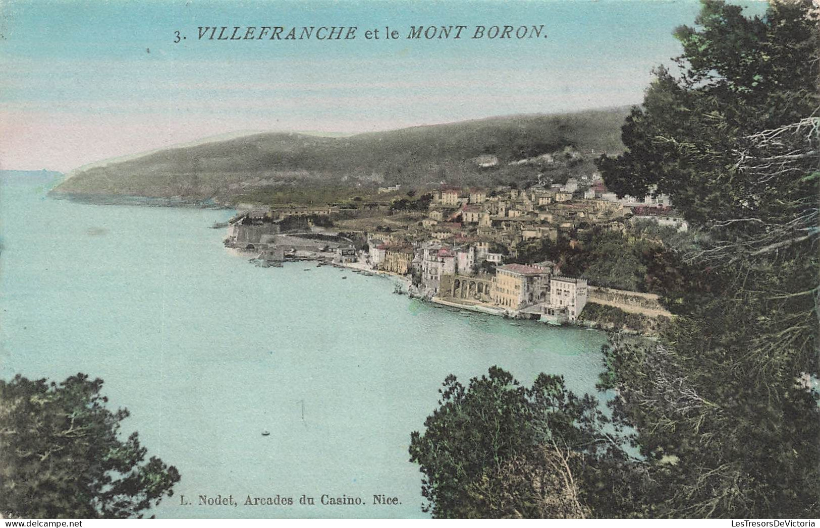 FRANCE - VilleFranche Et Le Mont Boron - Carte Postale Ancienne - Villefranche-sur-Mer