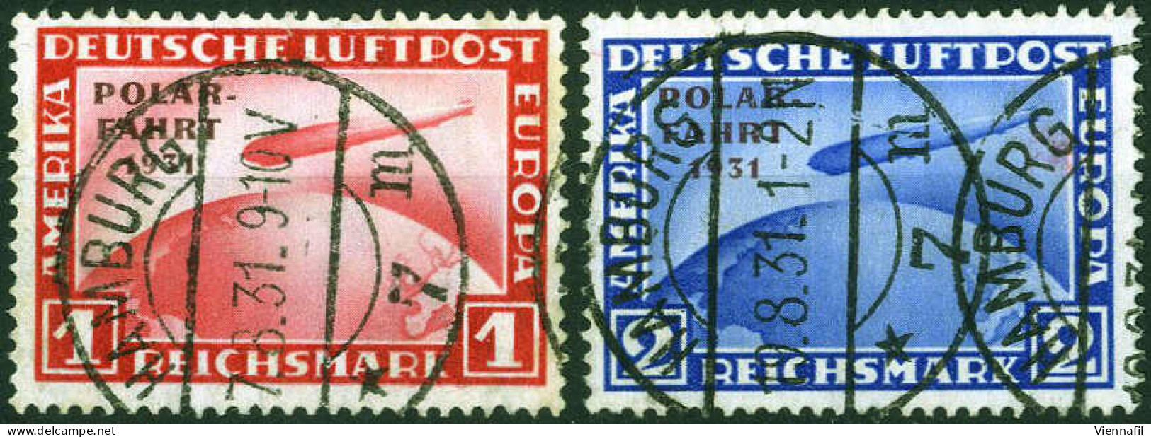 O 1931, Polarfahrt Des LZ 127, 1+2 M, Klar Gestempelt, Mi. 456,457 - Altri & Non Classificati