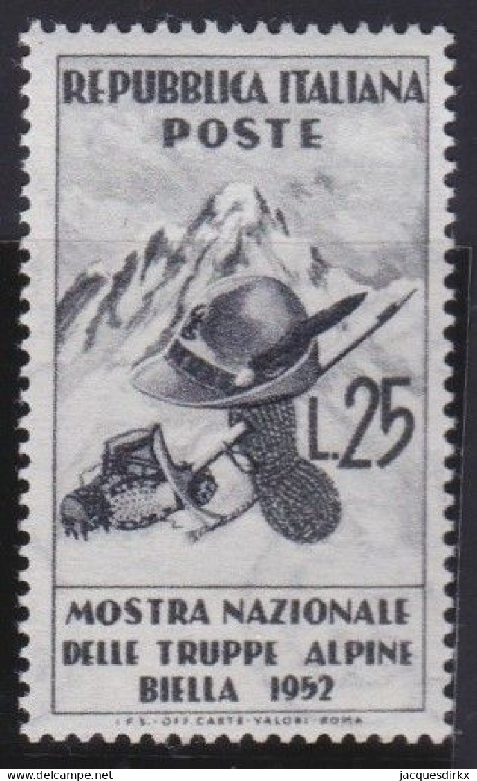 Italy   .  Y&T   .     636    .    **         .   MNH - 1946-60: Nuevos