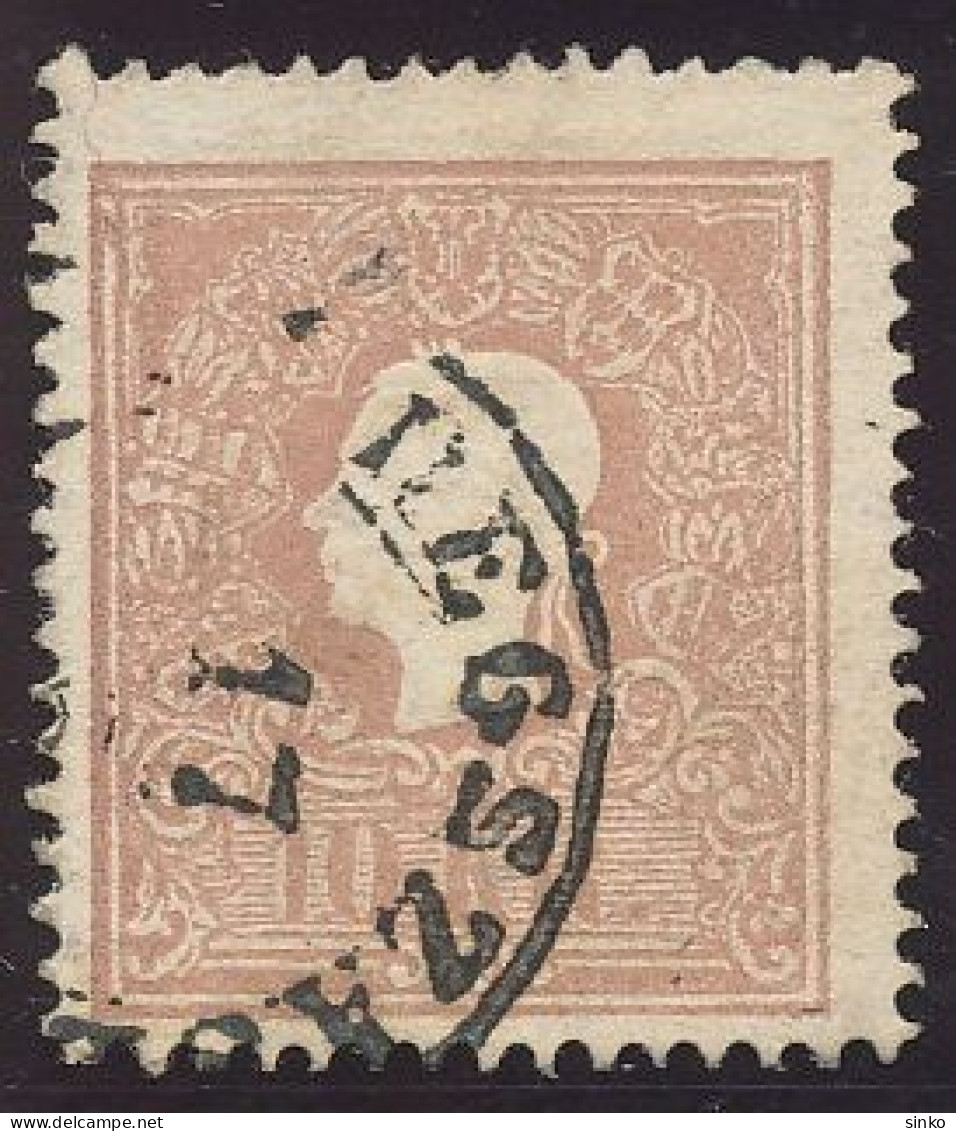 1858. Typography With Embossed Printing 10kr, BEREGSZASZ - ...-1867 Prephilately