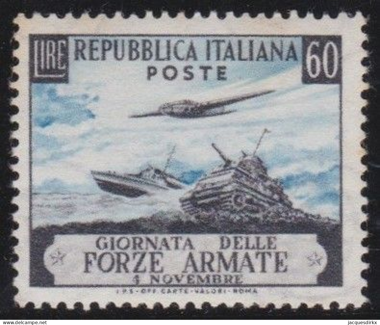 Italy   .  Y&T   .     639    .    **         .   MNH - 1946-60: Mint/hinged