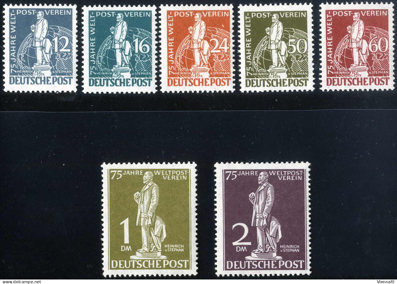 ** 1949, "UPU", Komplette Serie 7 Werte, Postfrisch, Mi. 35-41 - Sonstige & Ohne Zuordnung