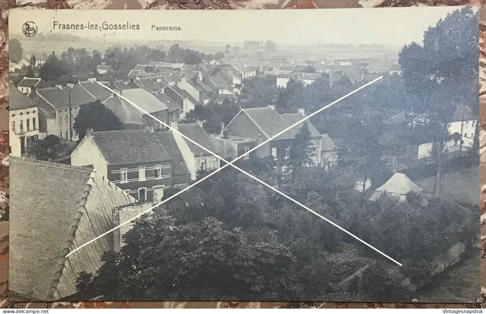 FRASNES-LEZ-GOSSELIES Panorama CP Postée Vers 1932 - Les Bons Villers