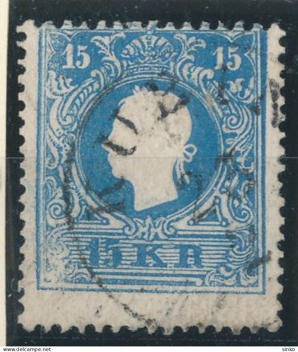 1858. Typography With Embossed Printing 15kr, KUBIN - ...-1867 Prephilately