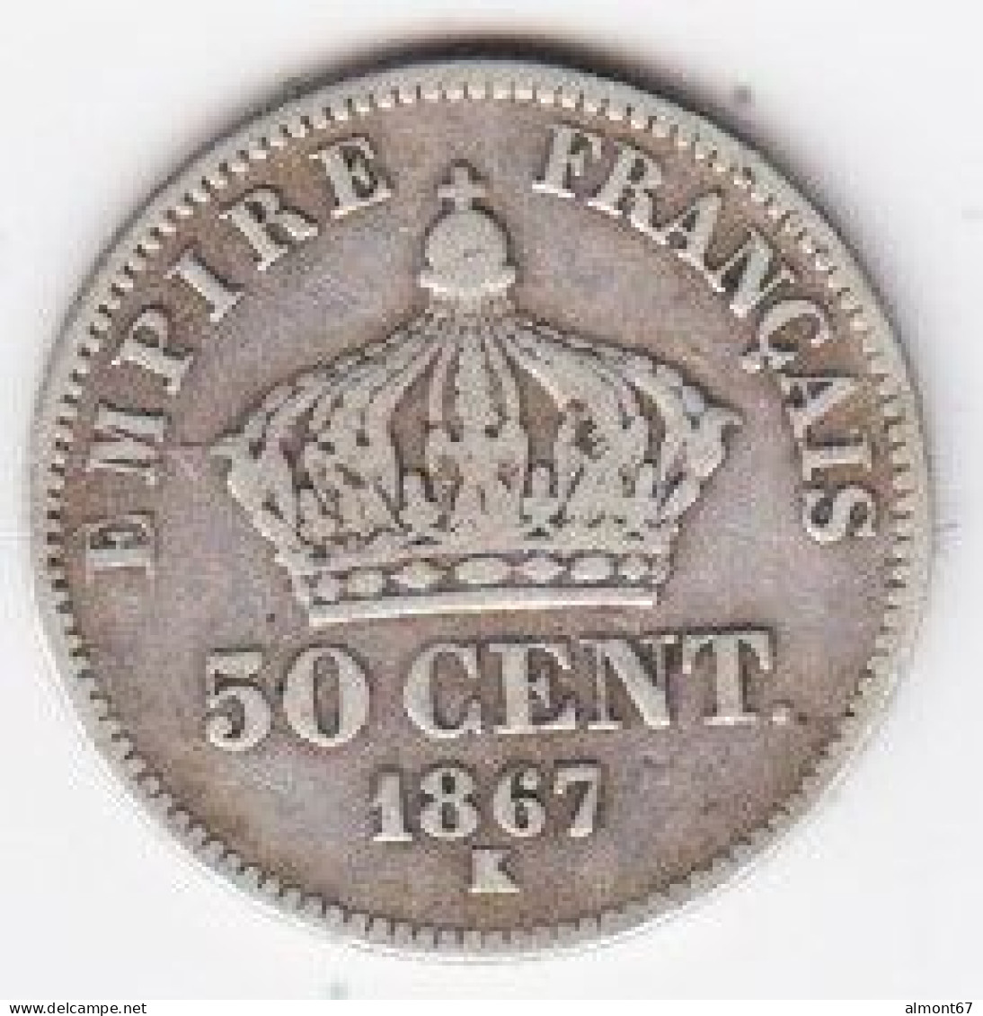 Napoléon III  - 50 Cent. 1867 K - 50 Centimes