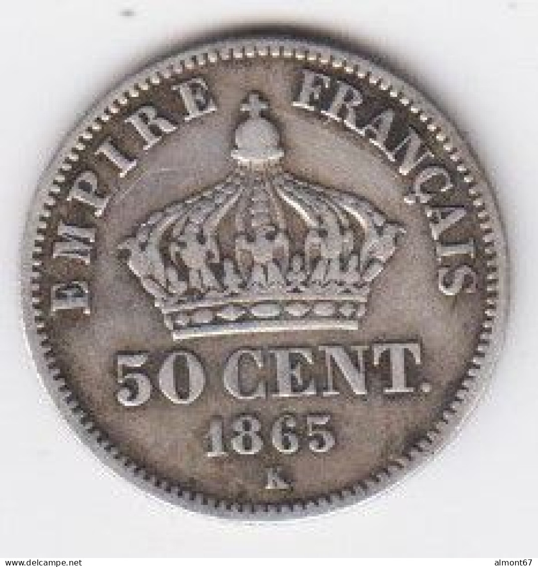 Napoléon III  - 50 Cent. 1865 K - 50 Centimes