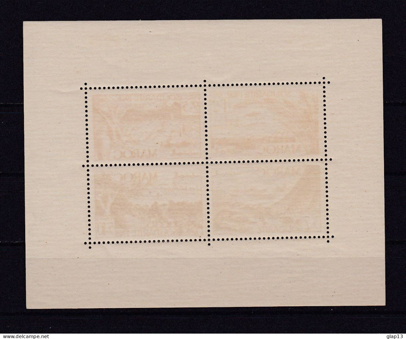 MAROC 1949 BLOC N°1 NEUF AVEC CHARNIERE - Hojas Y Bloques