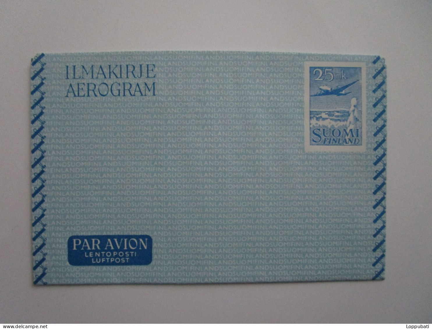 Finnland Luftpost-Aerogram  25 MK. - Used Stamps